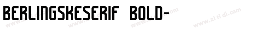 berlingskeserif bold字体转换